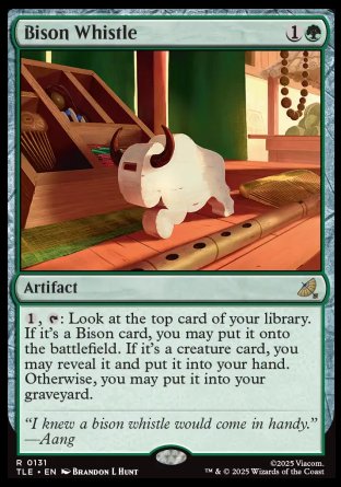 (131) Magic The Gathering Magic: The Gathering | Avatar: The Last Airbender: Eternal Single: Bison Whistle (V.1)  Rare