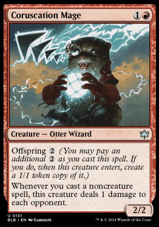 (131) Magic The Gathering Bloomburrow Single: Coruscation Mage  Uncommon