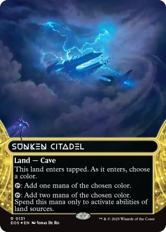 (131) Magic The Gathering Stellar Sights Single: Sunken Citadel (V.3) Holo Rare