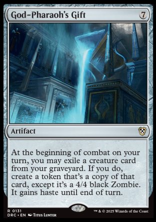(131) Magic The Gathering Commander: Aetherdrift Single: God-Pharaoh's Gift  Rare
