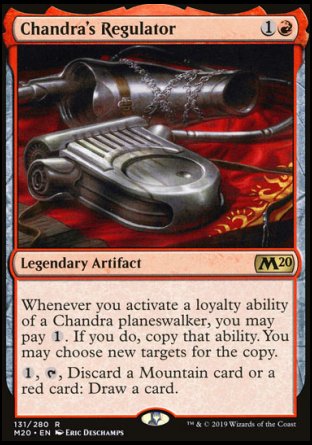 (131/280) Magic The Gathering Core 2020 Single: Chandra's Regulator Holo Rare