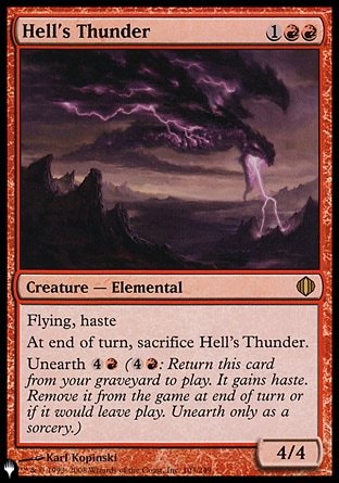 (103) Magic The Gathering The List Single: Hell's Thunder  Rare