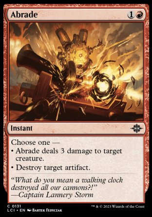 (131) Magic The Gathering The Lost Caverns of Ixalan Single: Abrade  Common