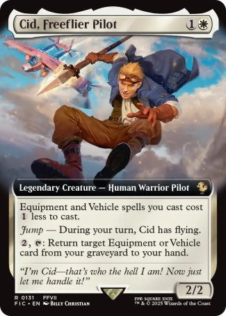 (131) Magic The Gathering Commander: Magic: The Gathering - FINAL FANTASY: Extras Single: Cid, Freeflier Pilot  Rare