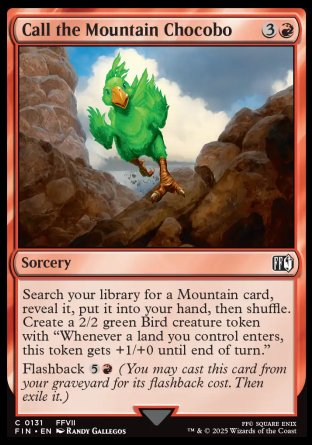 (131) Magic The Gathering Magic: The Gathering - FINAL FANTASY Single: Call the Mountain Chocobo  Common