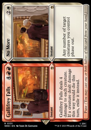 (131) Magic The Gathering Universes Beyond: Doctor Who Single: Gallifrey Falls // No More  Rare