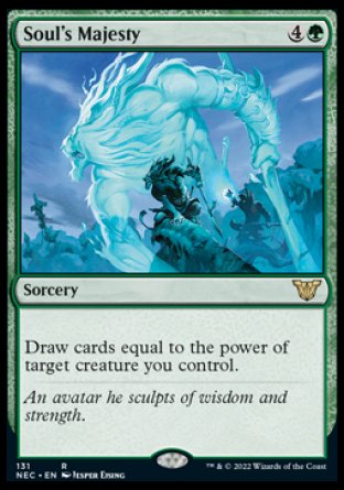(131) Magic The Gathering Commander: Kamigawa: Neon Dynasty Single: Soul's Majesty  Rare