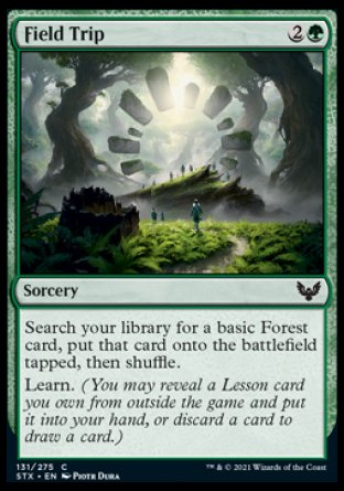(131) Magic The Gathering Strixhaven: School of Mages Single: Field Trip Holo Common