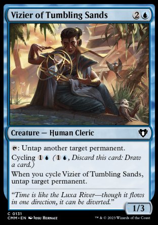 (131) Magic The Gathering Commander Masters Single: Vizier of Tumbling Sands Holo Common