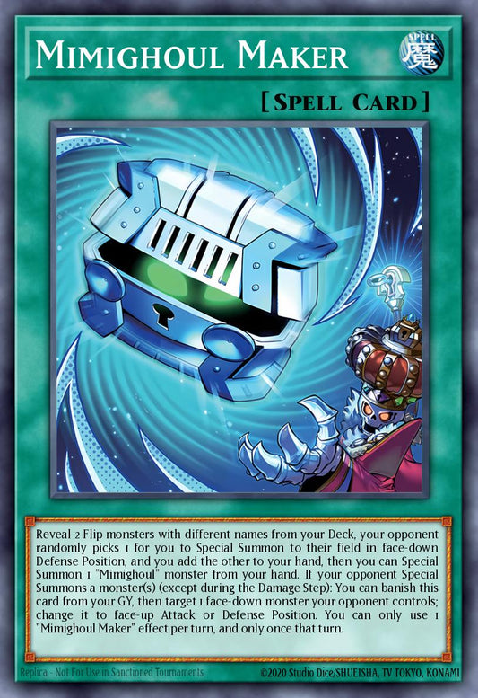 (095) YuGiOh TCG INFO: The Infinite Forbidden Single: Mimighoul Maker  Super Rare