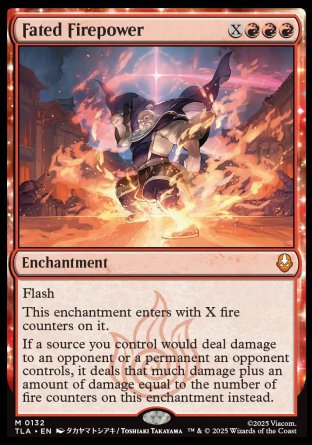 (132) Magic The Gathering Magic: The Gathering | Avatar: The Last Airbender Single: Fated Firepower Holo Mythic