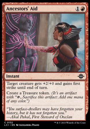 (132) Magic The Gathering The Lost Caverns of Ixalan Single: Ancestors' Aid  Common