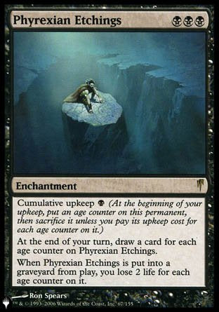 (067) Magic The Gathering The List Single: Phyrexian Etchings  Rare