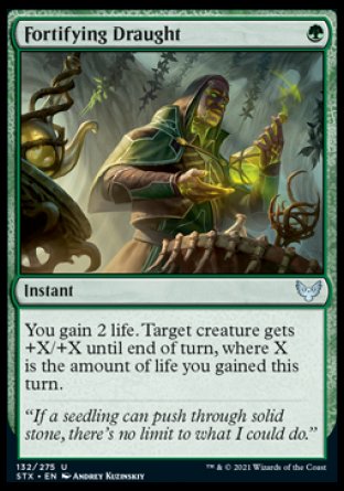 (132) Magic The Gathering Strixhaven: School of Mages Single: Fortifying Draught  Uncommon