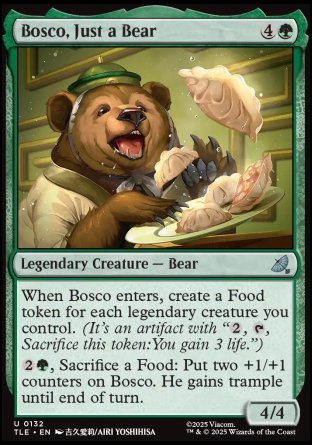 (132) Magic The Gathering Magic: The Gathering | Avatar: The Last Airbender: Eternal Single: Bosco, Just a Bear Holo Uncommon