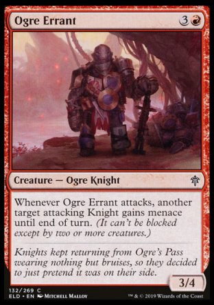 (132/269) Magic The Gathering Throne of Eldraine Single: Ogre Errant Holo Common