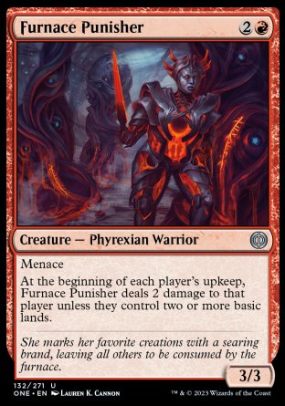 (132) Magic The Gathering Phyrexia: All Will Be One Single: Furnace Punisher Holo Uncommon