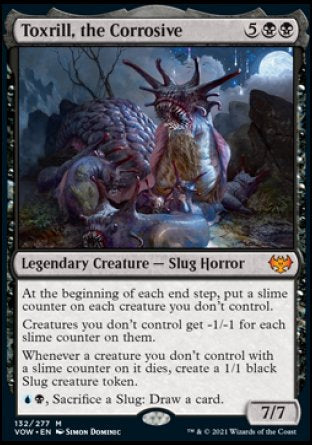(132) Magic The Gathering Innistrad: Crimson Vow Single: Toxrill, the Corrosive Holo Mythic