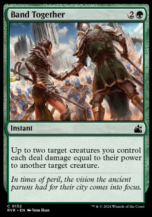 (132) Magic The Gathering Ravnica Remastered Single: Band Together  Holo Common