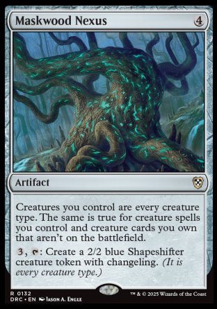 (132) Magic The Gathering Commander: Aetherdrift Single: Maskwood Nexus  Rare