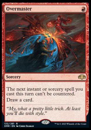 (132) Magic The Gathering Dominaria Remastered Single: Overmaster  Rare