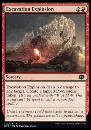 (132) Magic The Gathering The Brothers' War Single: Excavation Explosion  Common