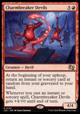 (132) Magic The Gathering Foundations Jumpstart Single: Charmbreaker Devils  Rare