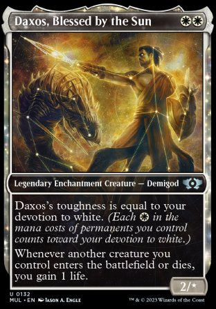 (132) Magic The Gathering Multiverse Legends Single: Daxos, Blessed by the Sun (V.3) Holo Uncommon