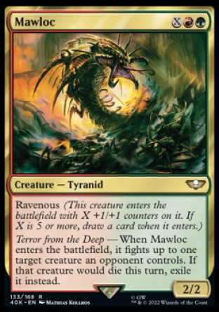 (133) Magic The Gathering Universes Beyond: Warhammer 40000 Single: Mawloc Holo Rare