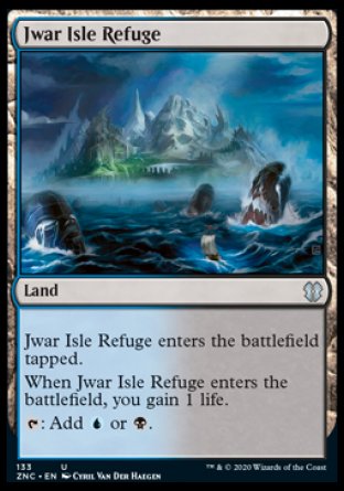 (133) Magic The Gathering Commander: Zendikar Rising Single: Jwar Isle Refuge  Uncommon