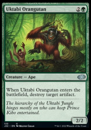 (133) Magic The Gathering Jumpstart 2022 Single: Uktabi Orangutan  Uncommon