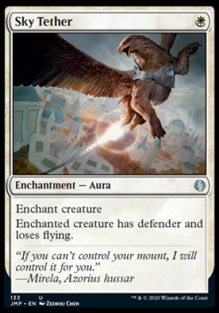 (133) Magic The Gathering Jumpstart Single: Sky Tether  Uncommon