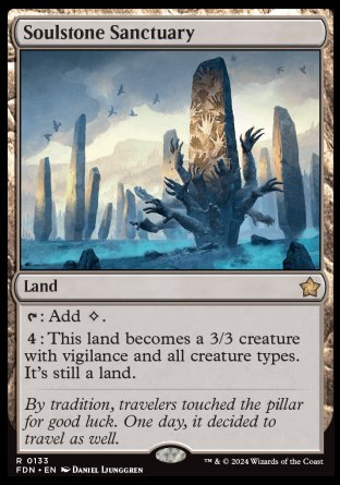 (133) Magic The Gathering Magic: The Gathering Foundations Single: Soulstone Sanctuary Holo Rare
