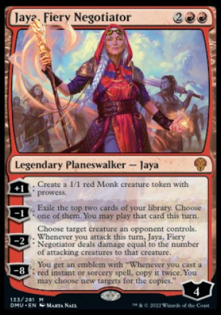 (133) Magic The Gathering Dominaria United Single: Jaya, Fiery Negotiator Holo Mythic
