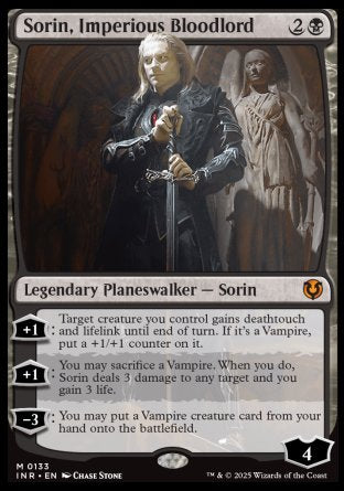 (133) Magic The Gathering Innistrad Remastered Single: Sorin, Imperious Bloodlord  Mythic