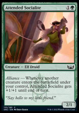 (133) Magic The Gathering Streets of New Capenna Single: Attended Socialite  Common