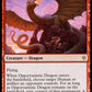 (133/269) Magic The Gathering Throne of Eldraine Single: Opportunistic Dragon Holo Rare