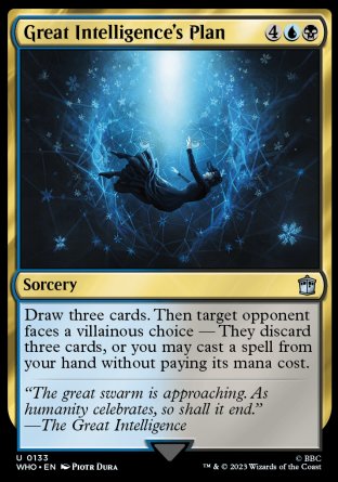 (133) Magic The Gathering Universes Beyond: Doctor Who Single: Great Intelligence's Plan  Uncommon