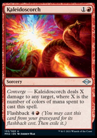 (133) Magic The Gathering Modern Horizons 2 Single: Kaleidoscorch Holo Uncommon