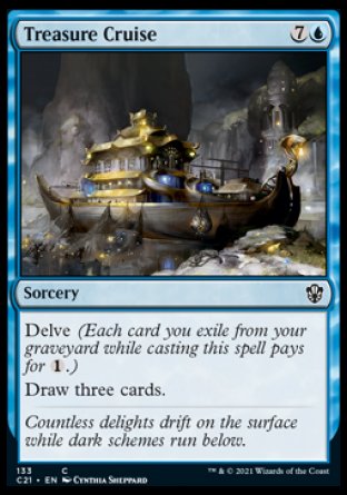 (133) Magic The Gathering Commander: Strixhaven Single: Treasure Cruise  Common