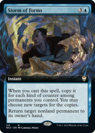 (133) Magic The Gathering Commander: Streets of New Capenna: Extras Single: Storm of Forms  Rare
