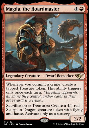 (133) Magic The Gathering Outlaws of Thunder Junction Single: Magda, the Hoardmaster  Rare