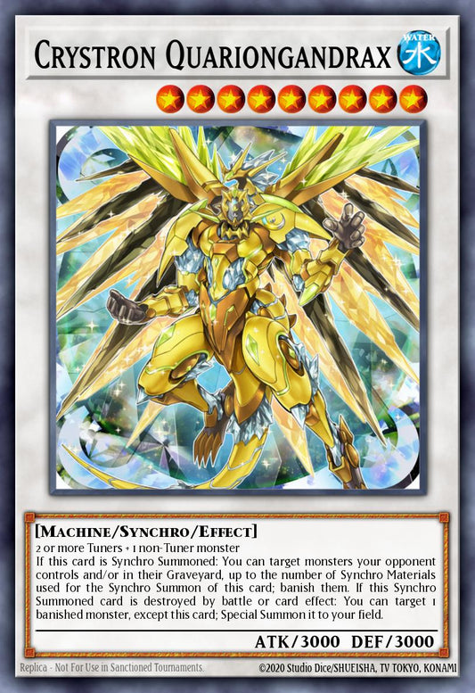 (087) YuGiOh TCG MZTM: Maze of the Master Single: Crystron Quariongandrax  Rare