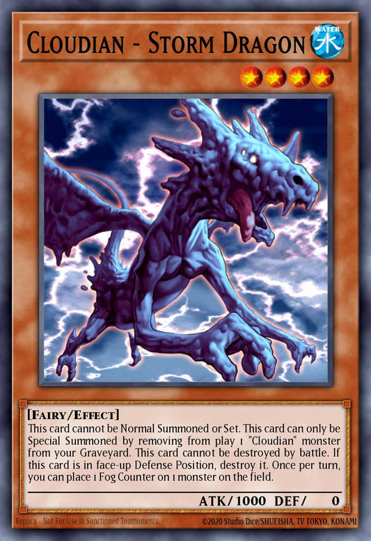 (040) YuGiOh TCG LODT: Light of Destruction Single: Cloudian - Storm Dragon (V.1 - Common)  Common