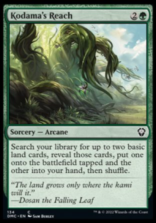 (134) Magic The Gathering Commander: Dominaria United Single: Kodama's Reach  Common