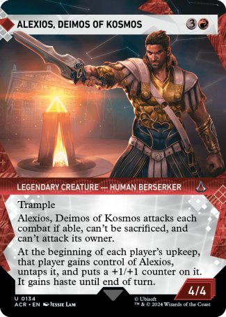 (134) Magic The Gathering Universes Beyond: Assassin's Creed: Extras Single: Alexios, Deimos of Kosmos (V.1)  Uncommon