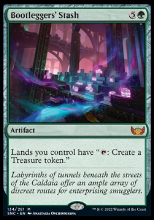 (134) Magic The Gathering Streets of New Capenna Single: Bootleggers' Stash Holo Mythic