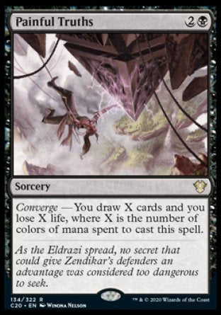 (134/322) Magic The Gathering Commander: Ikoria Single: Painful Truths  Rare