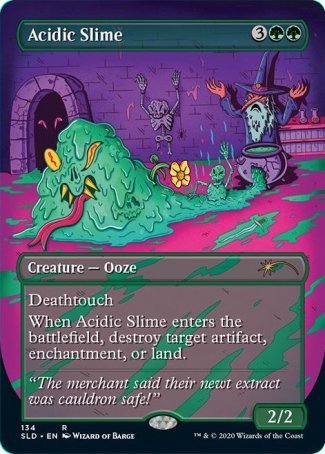 (134) Magic The Gathering Secret Lair Drop Series Single: Acidic Slime  Rare