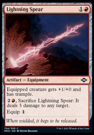 (134) Magic The Gathering Modern Horizons 2 Single: Lightning Spear  Common